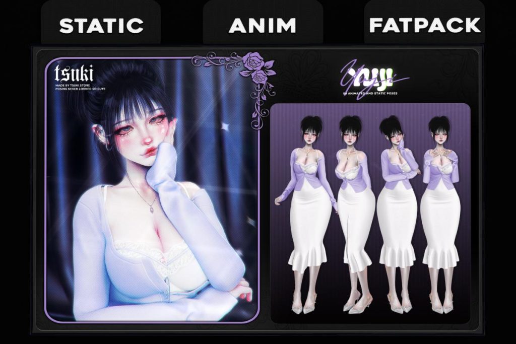 Yuji Poses, L$249-L$299 each/L$349 FP
