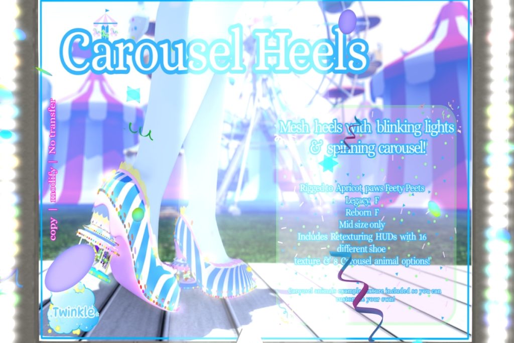 Carousel Heels - Legacy/Reborn/+mods, L$500