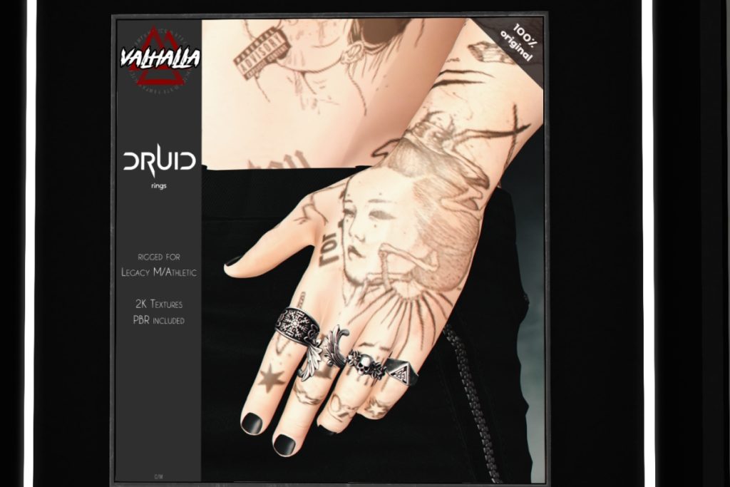 Druid Rings - Legacy Athletic/+mods, L$350