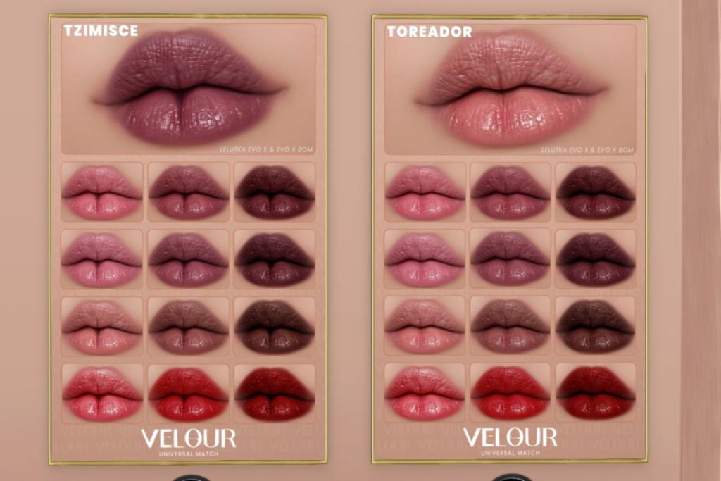 Tzimisce &amp; Toreador Lipstick - EvoX, L$290 each