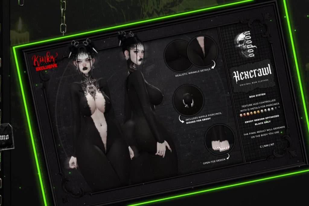 Hexcrawl Bodysuit - BOM, L$399