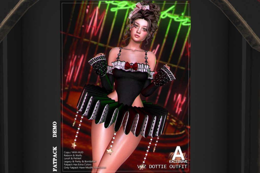 Dottie Outfit - Legacy/MaitreyaX/Reborn/+mods, L$300 each/L$1500 FP