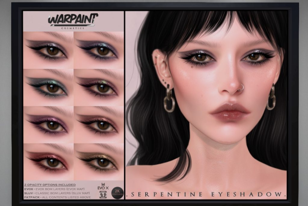 Serpentine Eyeshadow - EvoX/SLUV, L$240 each/L$420 FP