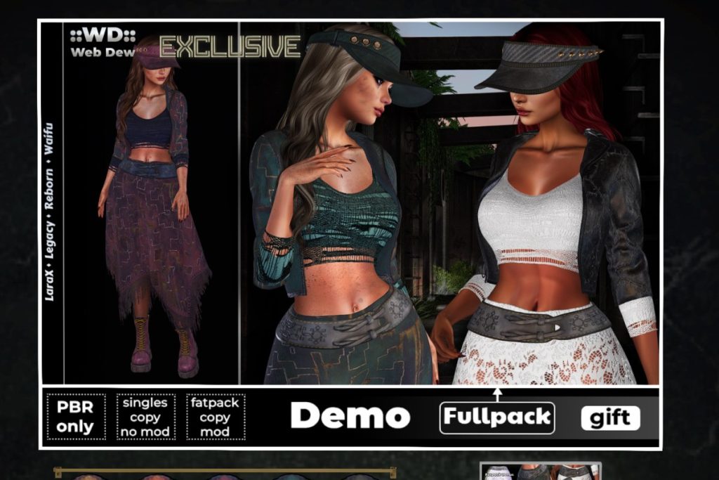 Lyzz Jacket &amp; Skirt - Legacy/MaitreyaX/Reborn/+mods, L$250 each/L$1100 each FP/L$2700 MP