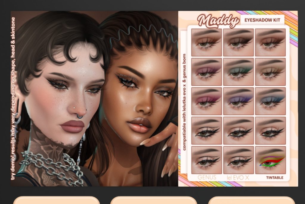 Maddy Eyeshadow Kit - EvoX, L$300