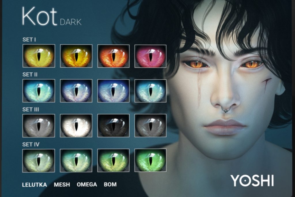 Kot Dark Eyes - BOM/EvoX/Omega, L$299 each/L$499 FP