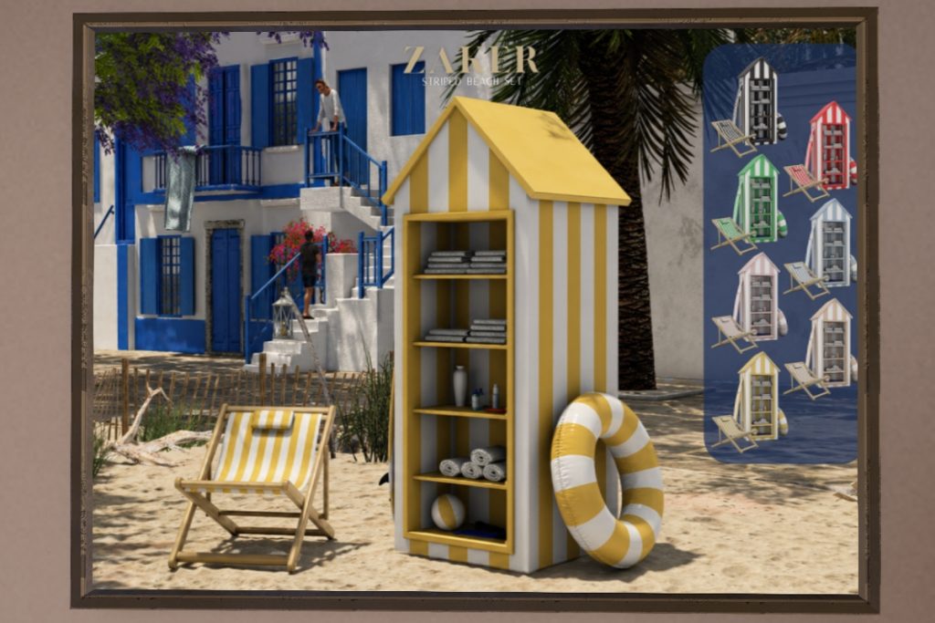 Striped Beach Set, L$399 each/L$1250 FP