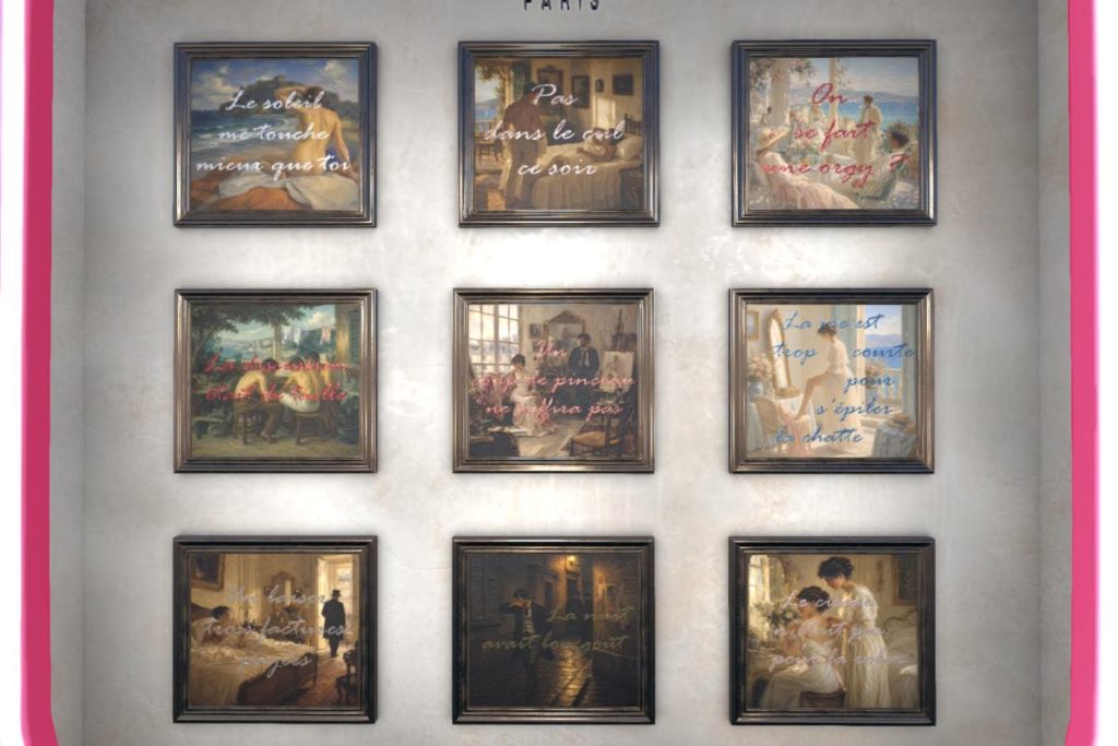 Erotic Art, L$100 each/L$599 FP