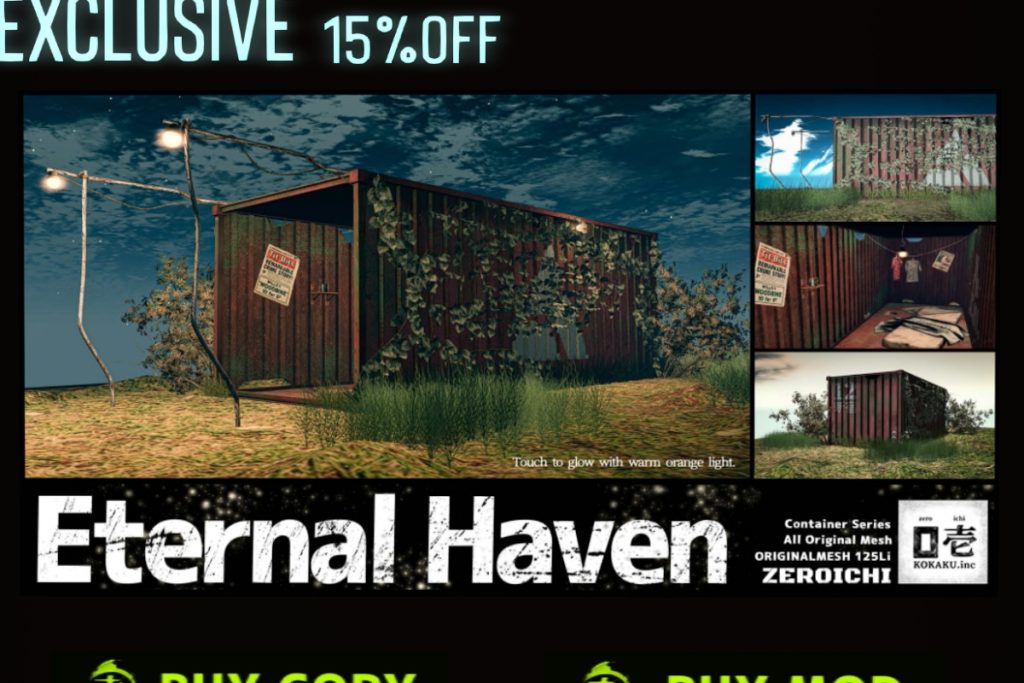 Eternal Haven Container, L$320 Copy/L$560 Mod
