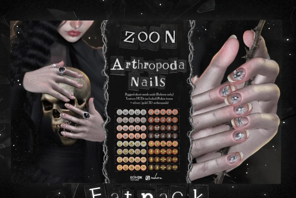 Arthropoda Nails - BOM for Reborn, L$349