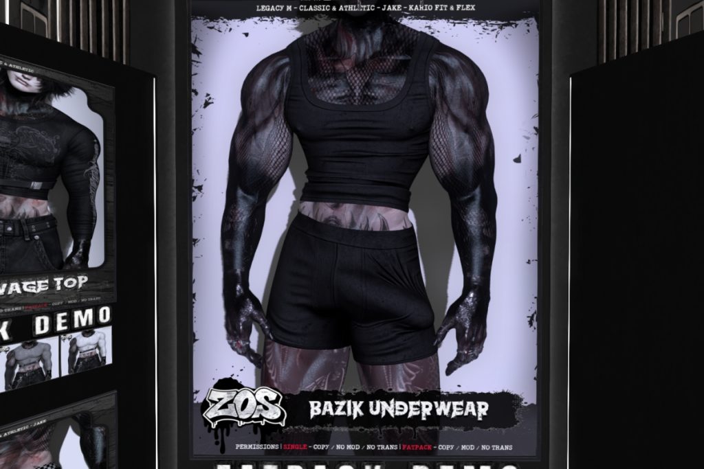 Bazik Underwear - Jake/Kario/Legacy/+mods, L$300 each/L$1100 FP