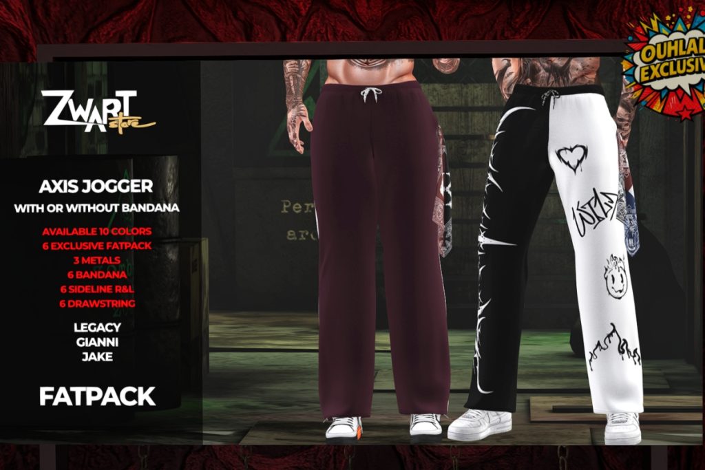 Axis Jogger - Gianni/Jake/Legacy, L$250 each/L$1099 FP