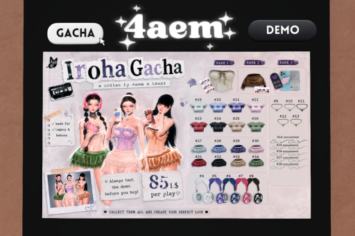 Iroha Gacha - Legacy/Reborn, L$85 per play
