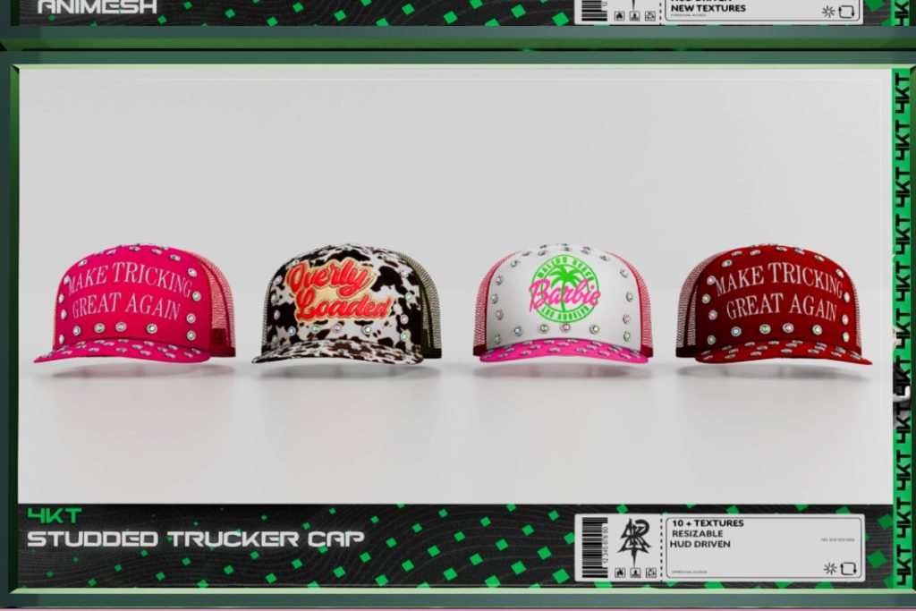 Studded Trucker Cap, L$600