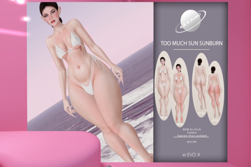 Too Much Sun Sunburn - EvoX, L$175