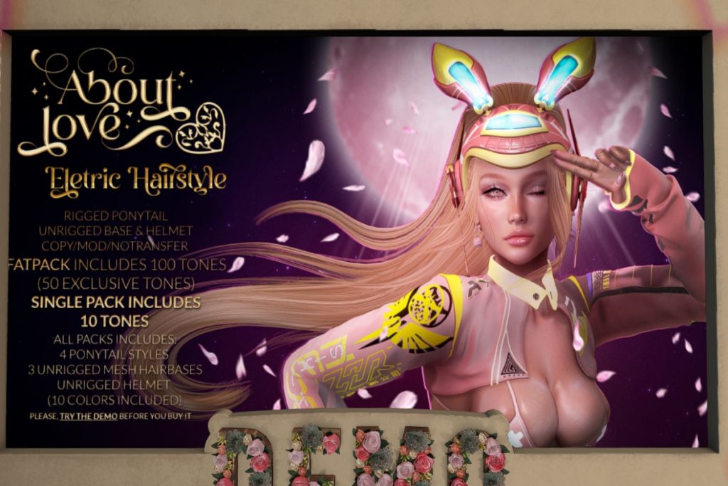 Electric Hair &amp; Helmet, L$300 each/L$1000 FP