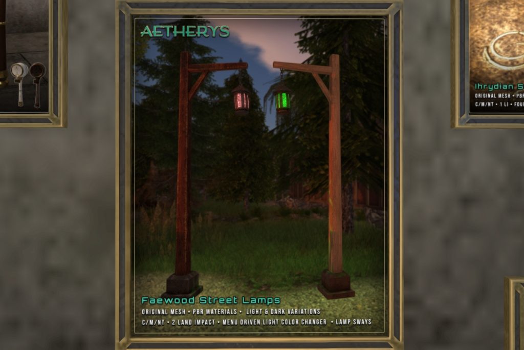 Faewood Street Lamps, L$299