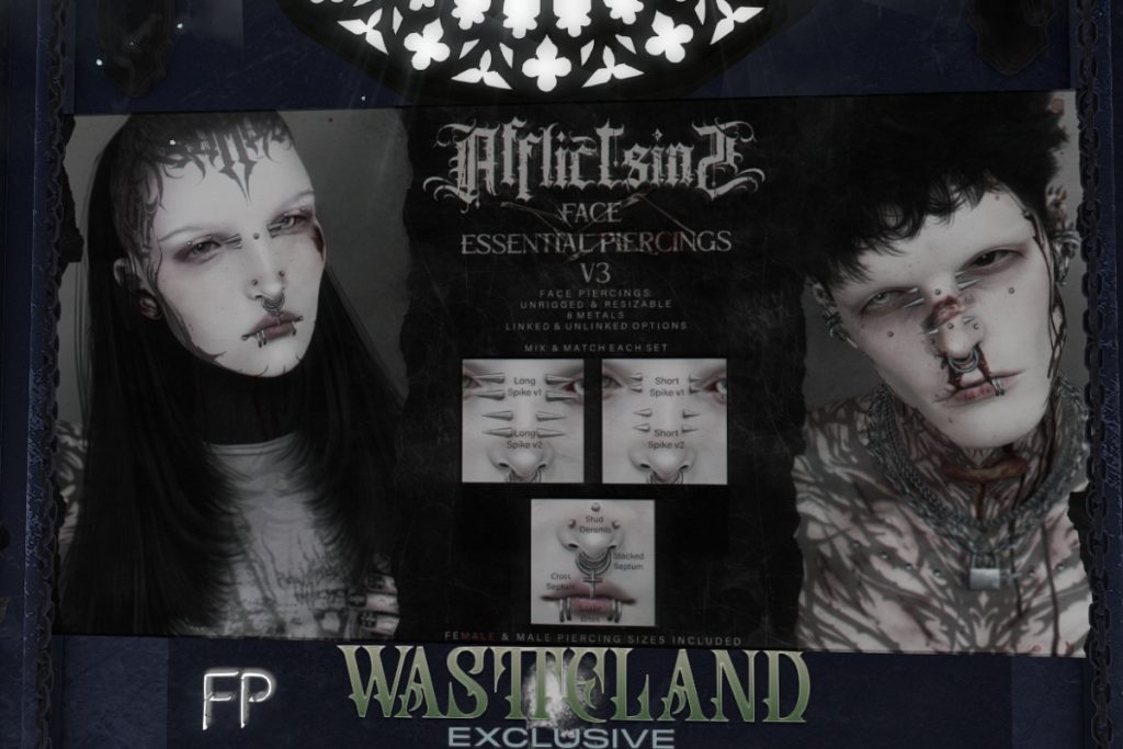 Essential Face Piercings v3, L$475