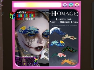 Homage Lashes - Voice Mirage, L$800