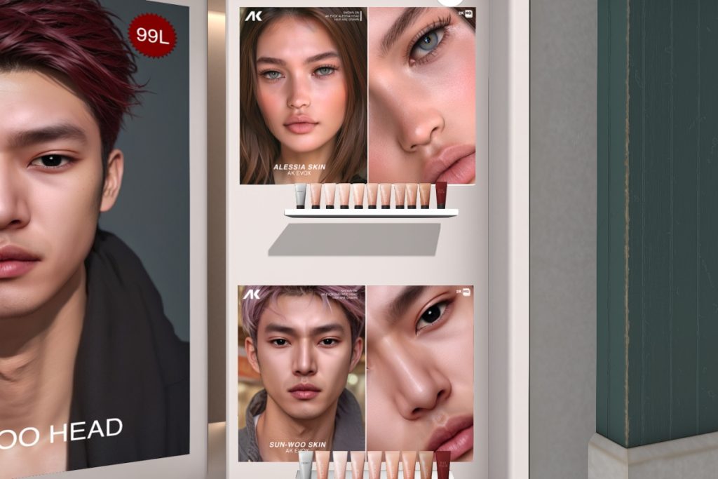 Alessia Skin - AkX, L$750 each/L$3500 FP | Sun-Woo Skin - AkX, L$750 each/L$3500 FP