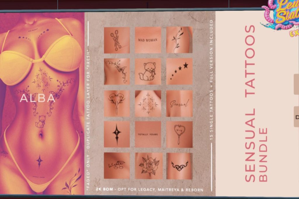 Sensual Tattoos, L$399