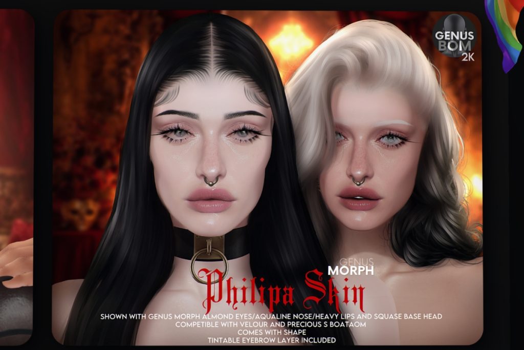Philipa Skin - EvoX, L$799 each/L$1799 FP