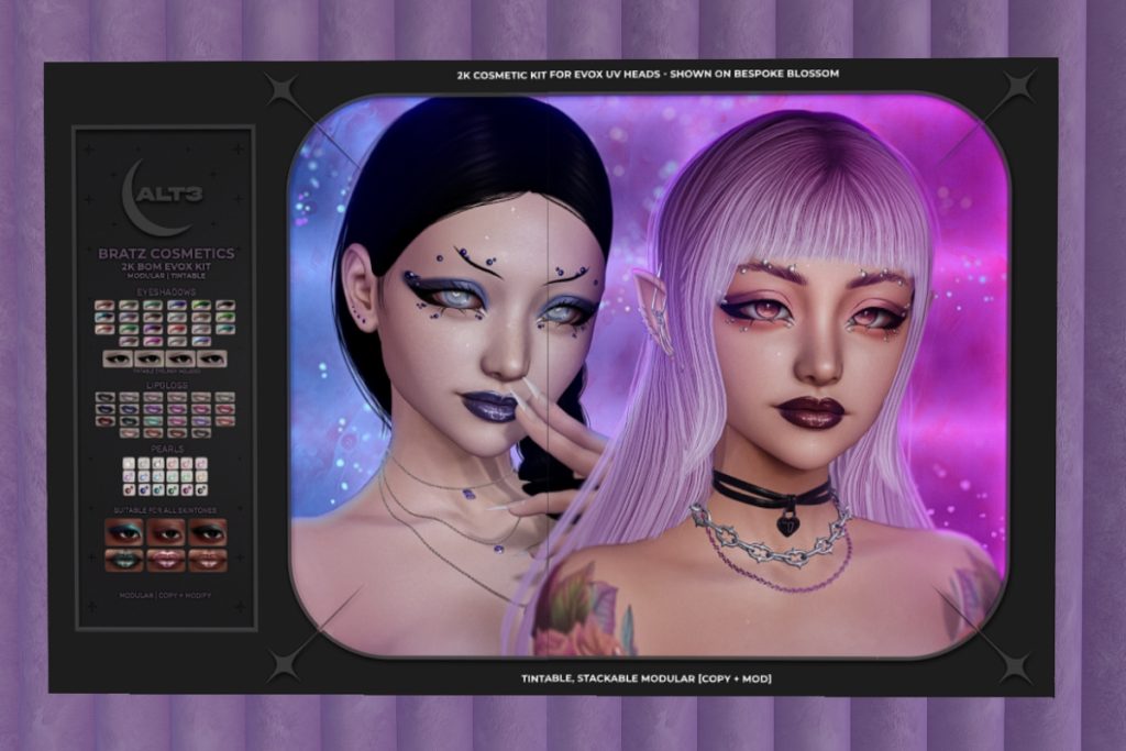 Bratz Cosmetics - EvoX, L$200 each/L$500 FP