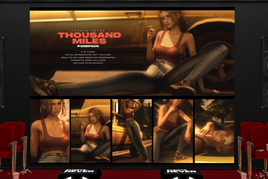 Thousand Miles Pose Pack, L$249