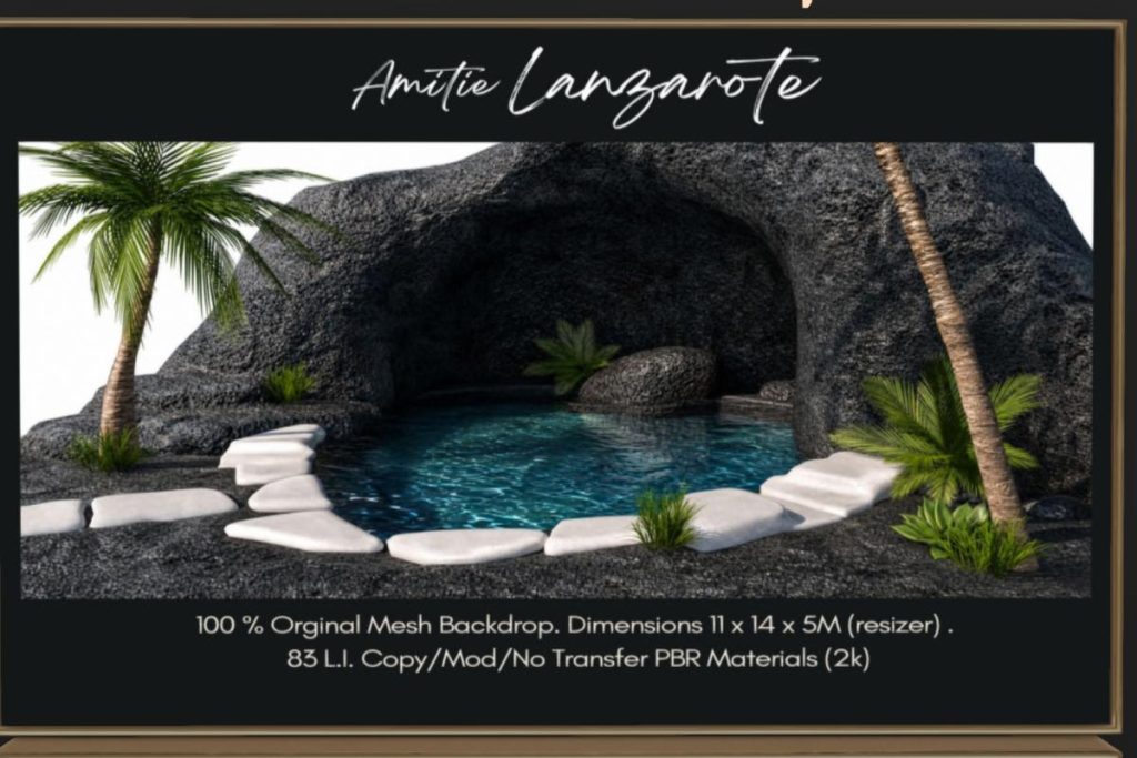 Lanzarote Backdrop, $495