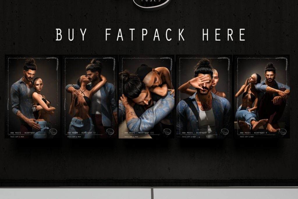 Heartroot Couple Poses, L$275 each/L$800 FP