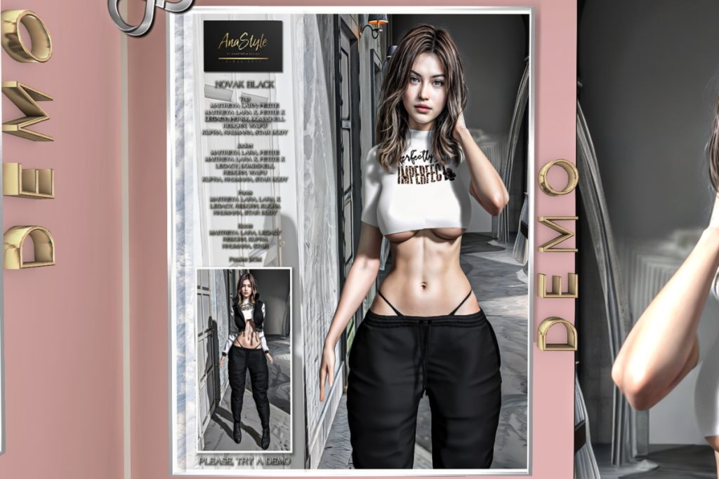 Novak Outfit - Inithium/Legacy/Maitreya/Nhumana/Reborn/Star/+mods, L$99-L$199 each/L$1160 Top FP