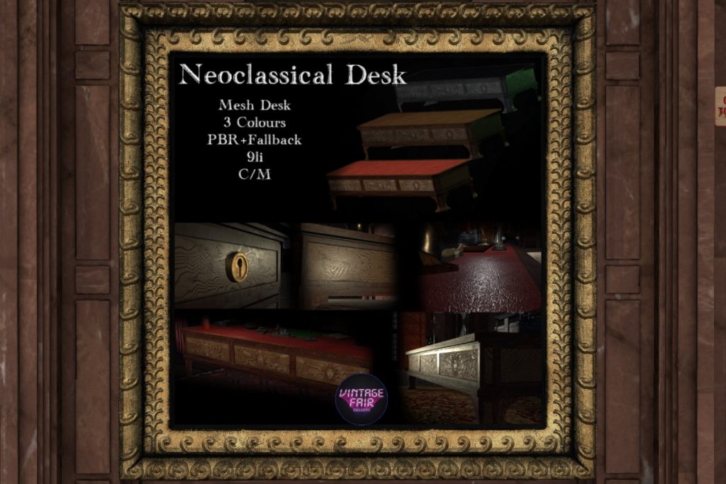Neoclassical Desk, L$299