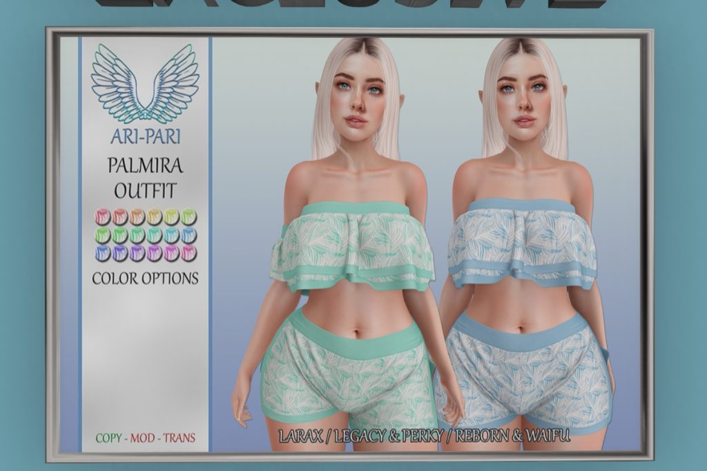 Palmira Outfit - Legacy/MaitreyaX/Reborn/+mods, L$250