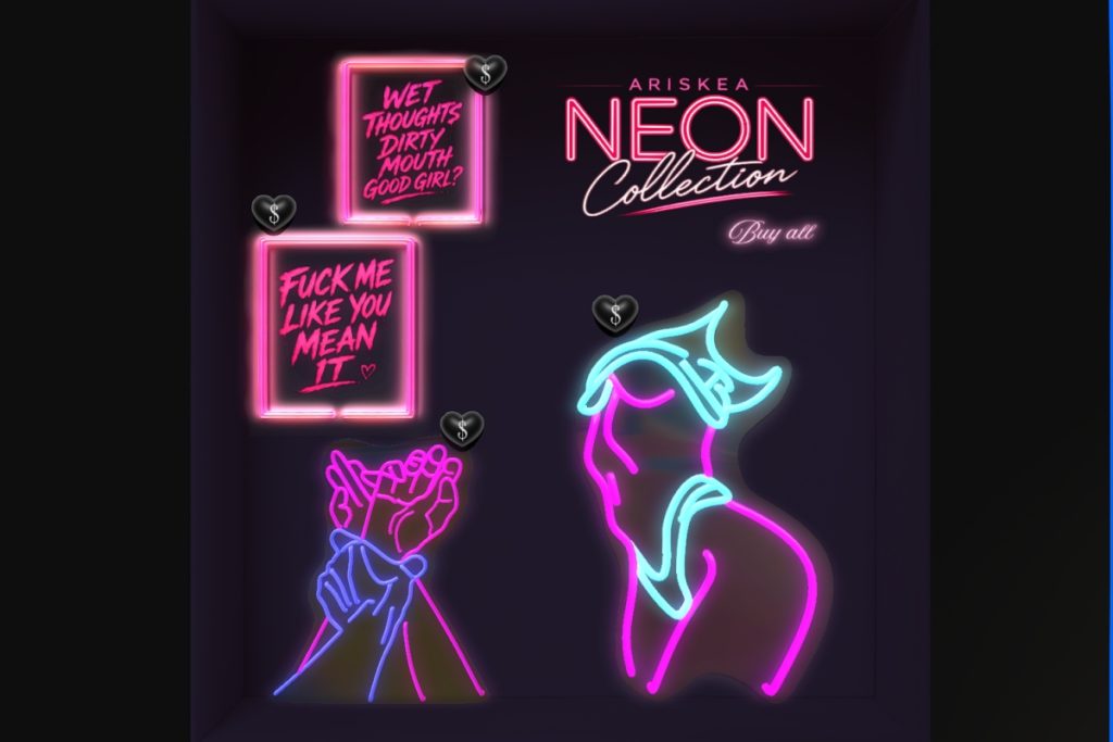 Neon Collection, L$209 each/L$499 FP