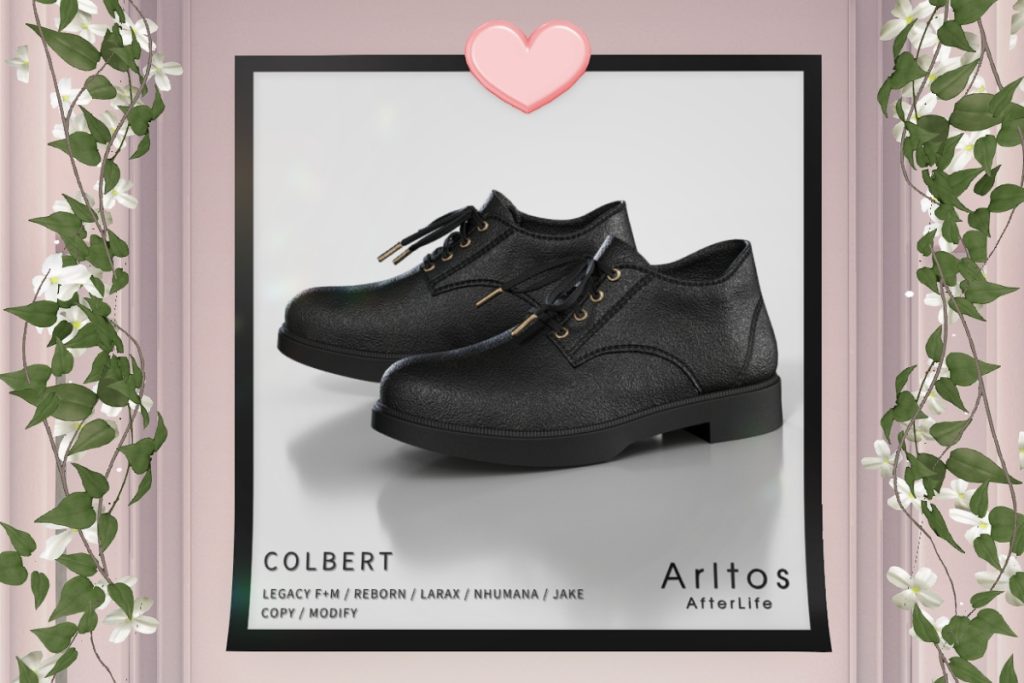 Colbert Shoes - Jake/Legacy F+M/MaitreyaX/Nhumana/Reborn, L$199 each/L$479 FP