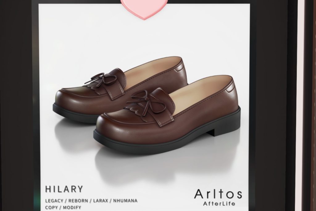 Hilary Loafers - Legacy/MaitreyaX/Nhumana/Reborn, L$199 each/L$479 FP