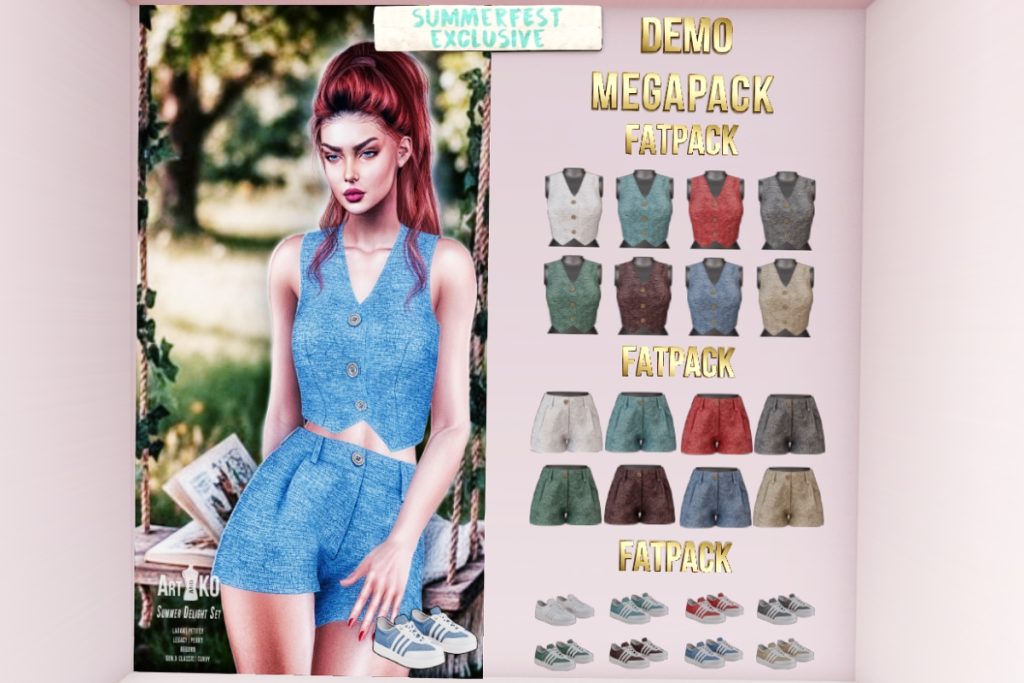 Summer Delight Set - GenX/Legacy/MaitreyaX/Reborn/+mods, L$199 each/L$1000 each FP/L$2400 MP
