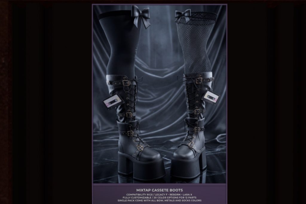 Mixtape Boots - Legacy/MaitreyaX/Reborn, L$350 each/L$2450 FP