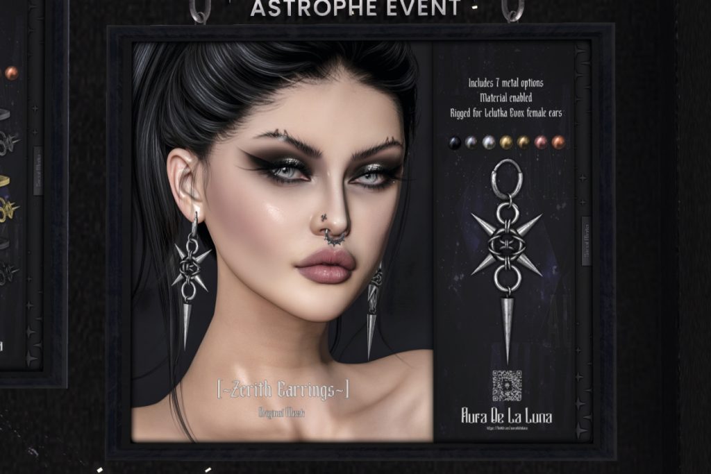 Zerith Earrings - EvoX, L$350