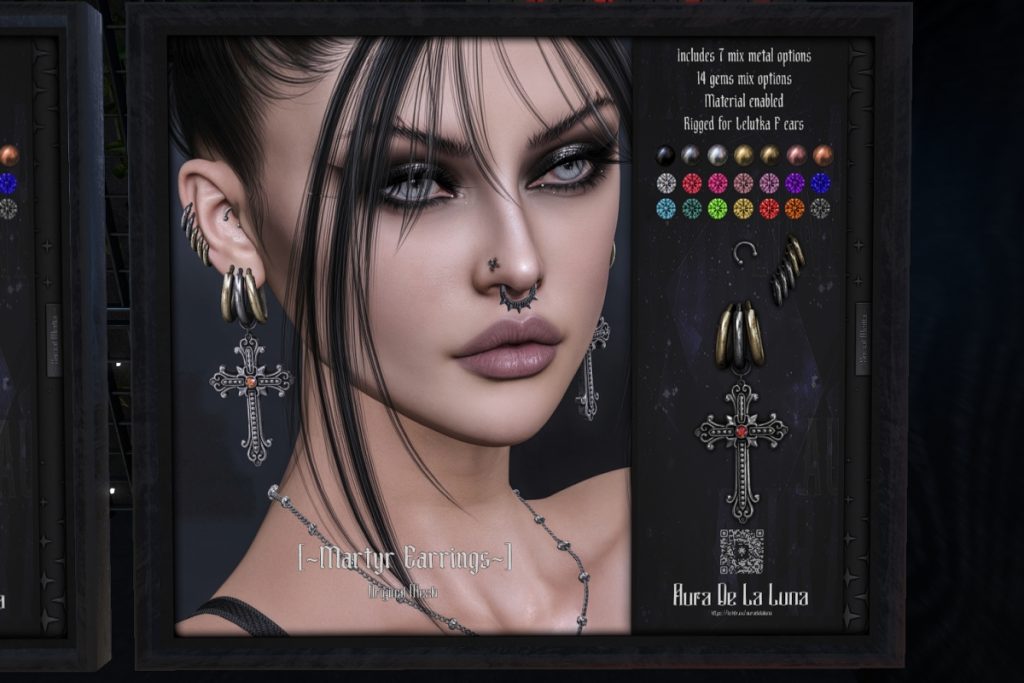 Martyr Earrings - EvoX Ears Female, L$350