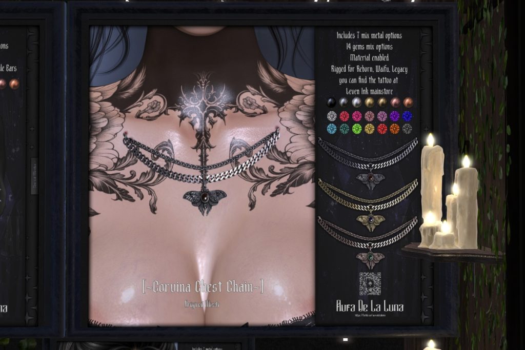 Corvina Chest Chains - Legacy/Reborn/+mods, L$350