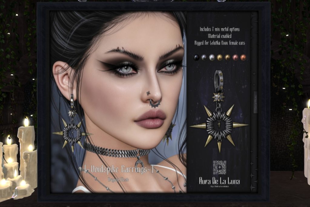 Voidspike Earrings - EvoX F Ears, L$350
