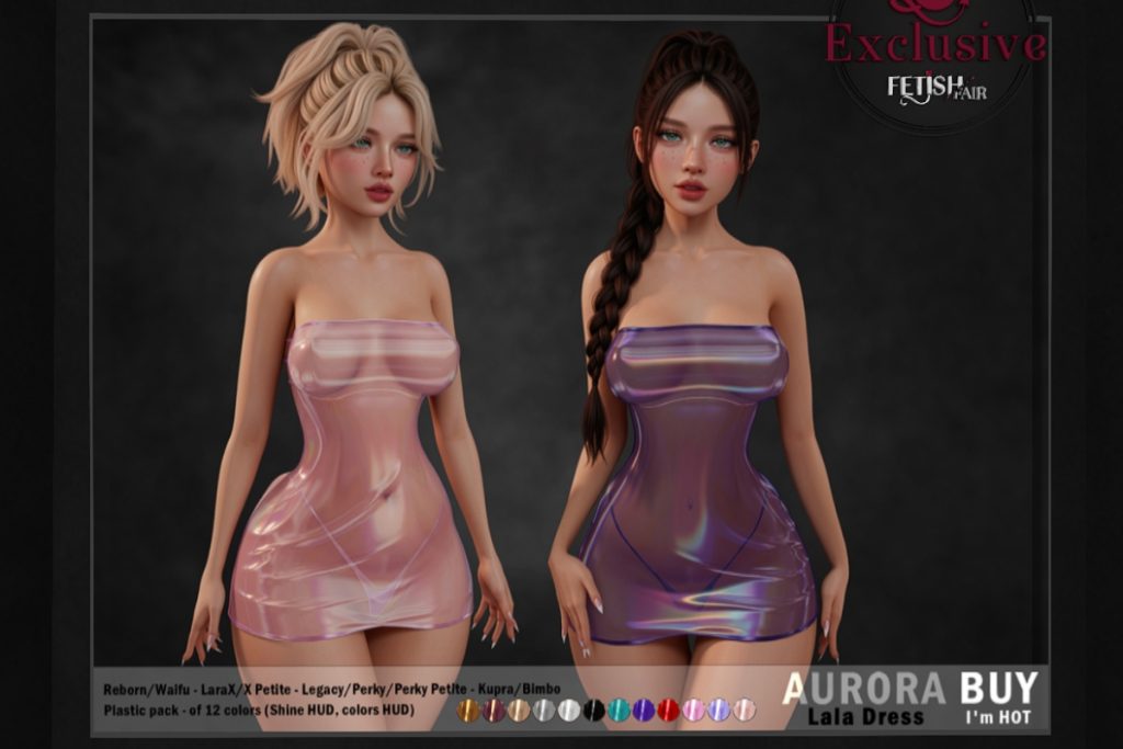 Lala Plastic Dress - Inithium/Legacy/MaitreyaX/Reborn/+mods, L$599