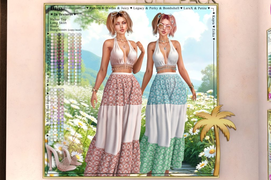 Daisy Set - Erika/Inithium/Legacy/MaitreyaX/Reborn/+mods, L$299 each/L$999 FP