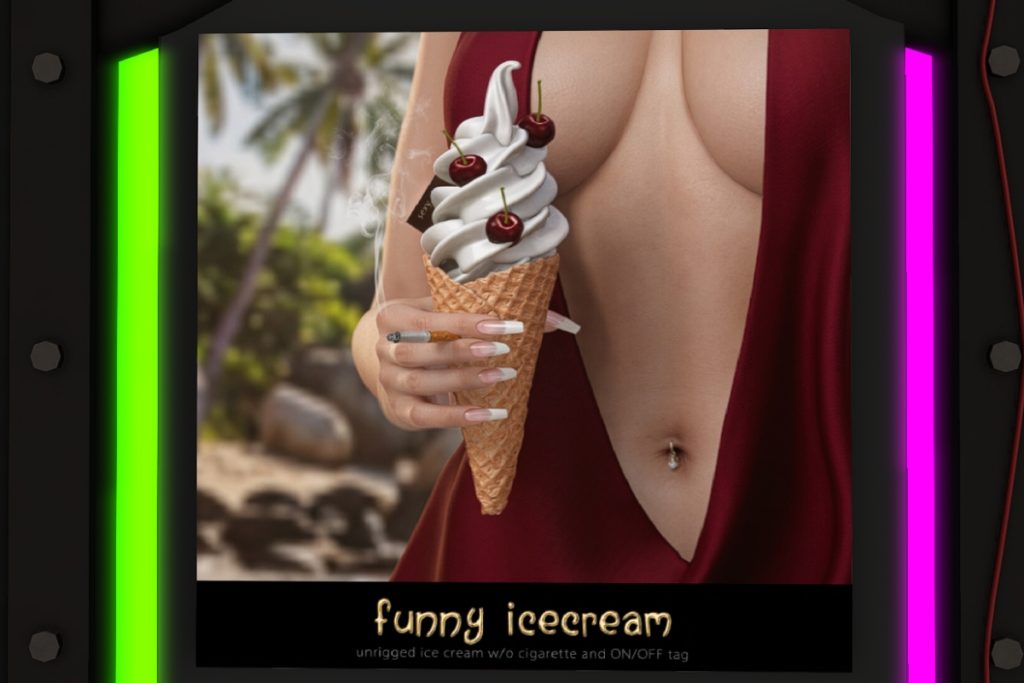 Funny Icecream Holdable, L$75 per play