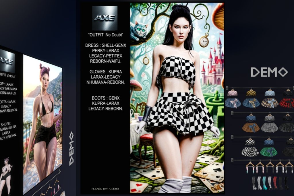 No Doubt Outfit - GenX/Legacy/MaitreyaX/Reborn/+mods, L$150 each