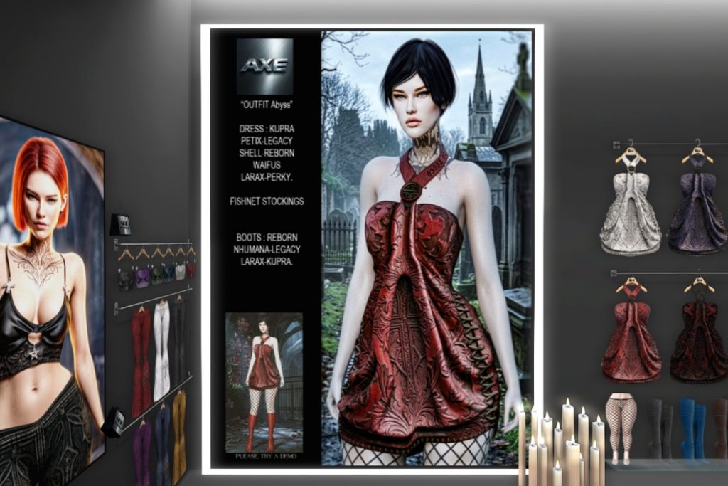 Abyss Outfit - See Ad for Fits, L$150-L$180 each/L$349 FP