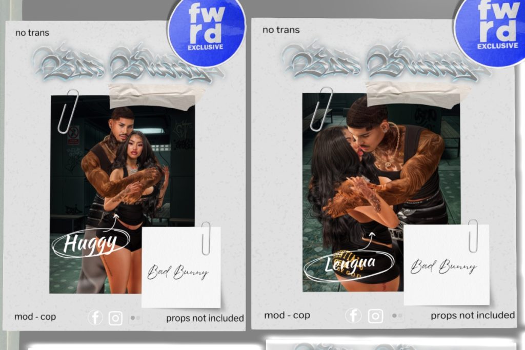 Huggy &amp; Lengua Poses, L$350 each