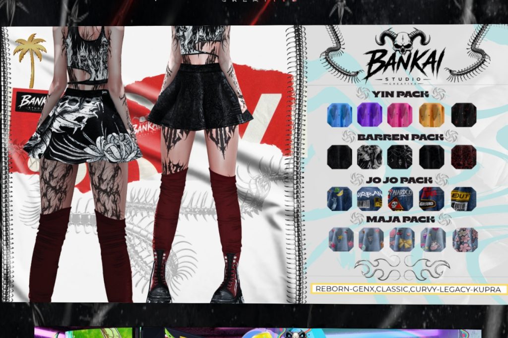 Baki Set - See Ad for Fits, L$269 each/L$699 FP