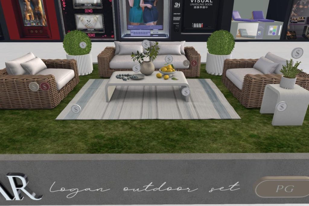 Logan Outdoor Set, L$1049-L$1099 each